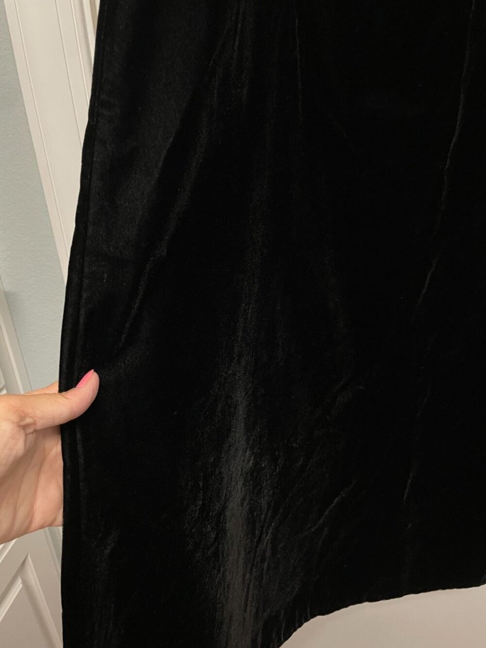 Entire Closet $5! 90s Y2K Velvet Scott Jessica McClintock Maxi Skirt - Picture 3 of 13